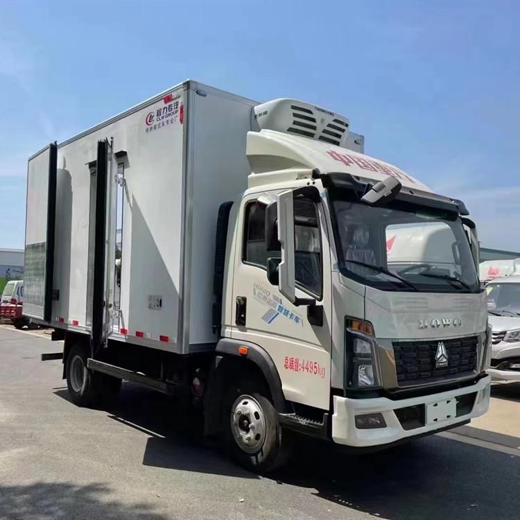 重汽豪沃宽体冷藏车冷藏厢体2米3 统帅160马力3.0L排量绿通运输车
