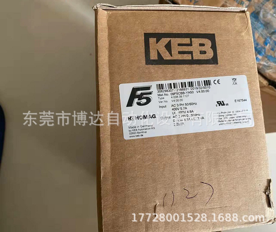 KEB变频器 09FCBB-YA50 全新原装正品质保一年现货实物拍摄议价