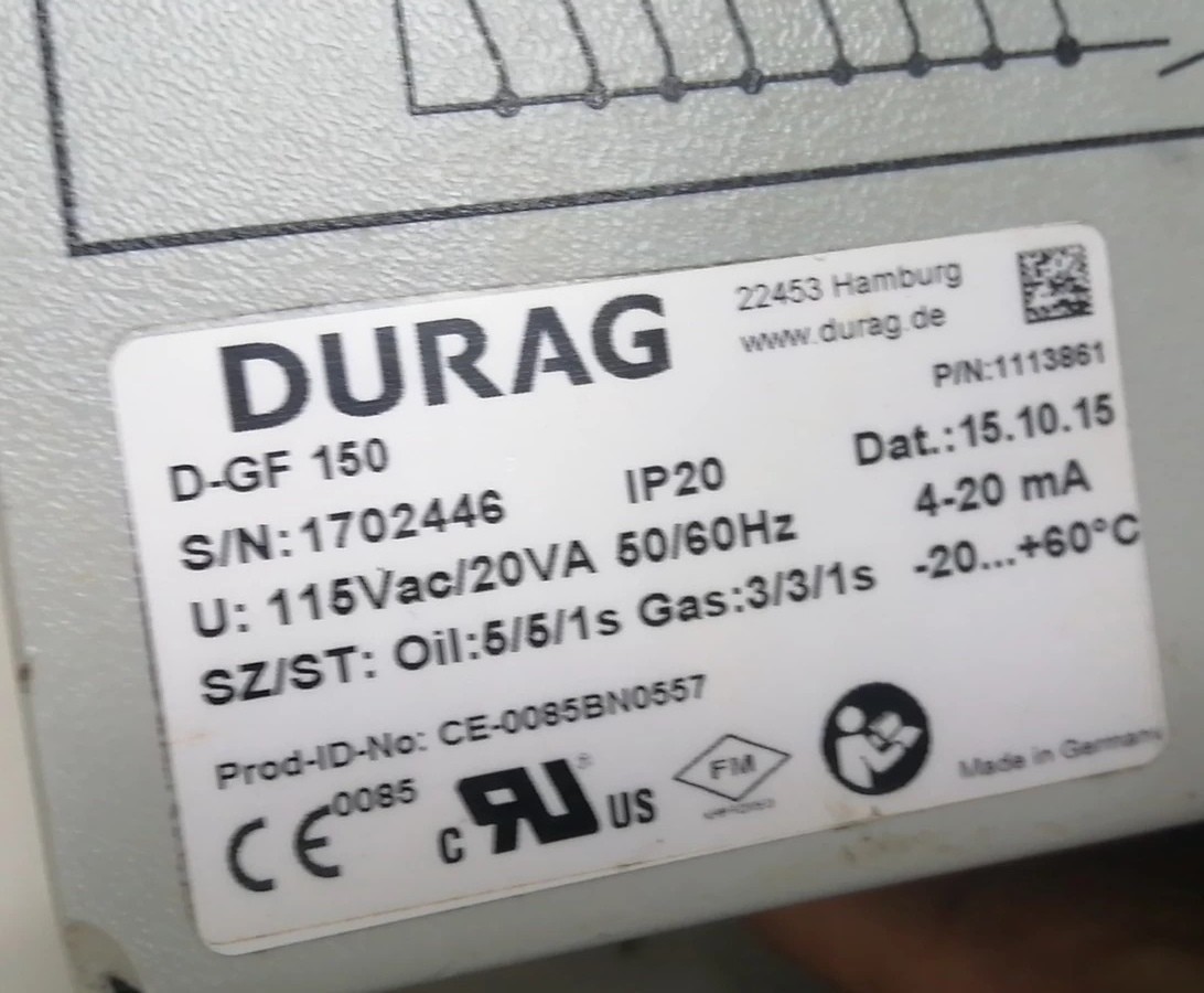 德国DURAG 船用锅炉燃烧控制器 D-GF-150 全新原装正品现货实拍议价