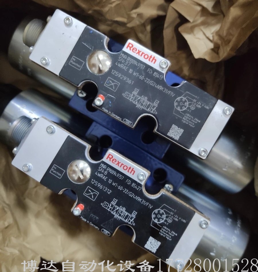 低价供应全新德国比例阀4WRAE 10 W1-60-22/G24N9K31/F1V 现货议价