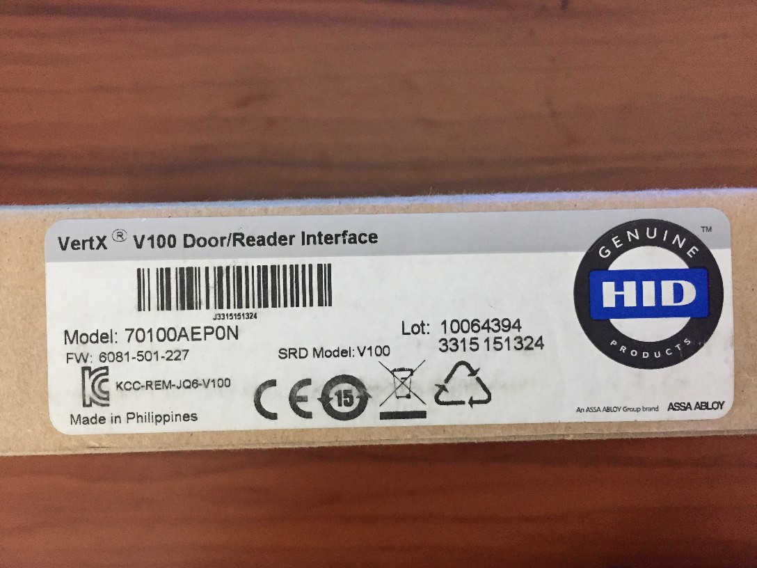 供应HID 门禁控制器 V100质保一年 全新原装正品 现货实物拍摄议价