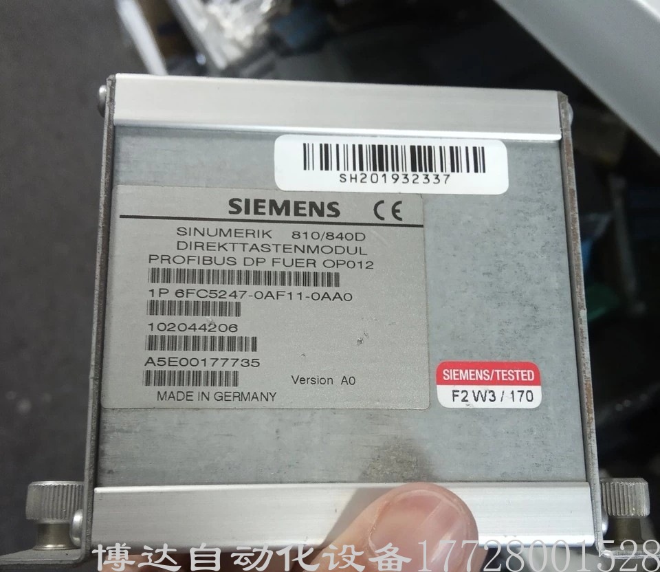 西门子6FC5247-0AF11-0AA0 操作面板全新原装正品现货实拍议价