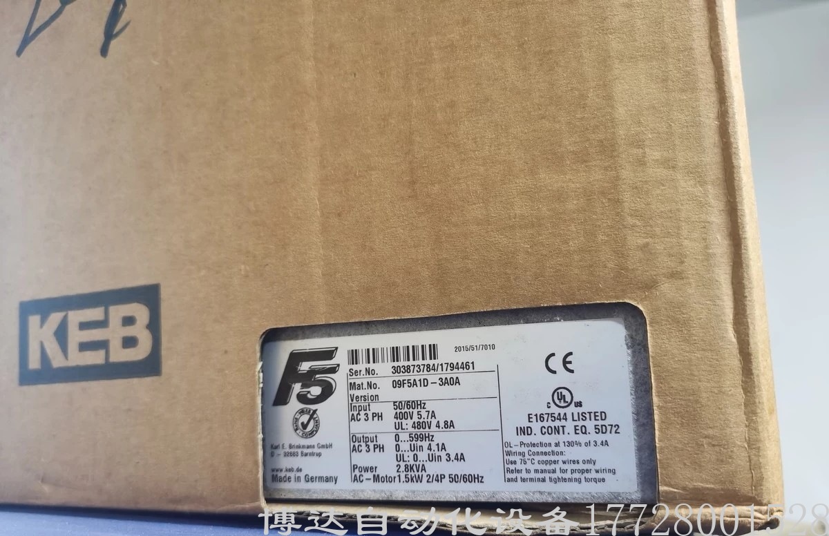 09F5A1D-3A0 09F5M1D-3AEA科比KEB变频器全新原装现货议价