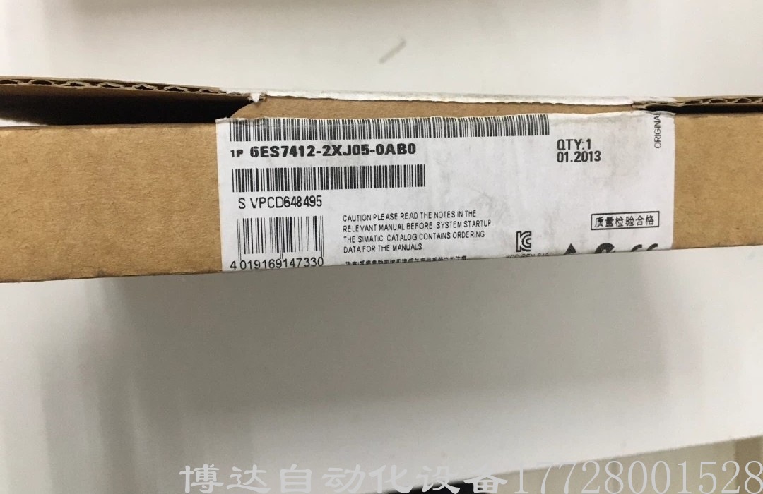 西门子CPU模块412-2XJ05 6ES7 412-2XJ05-0AB0 原装正品现货实拍议价