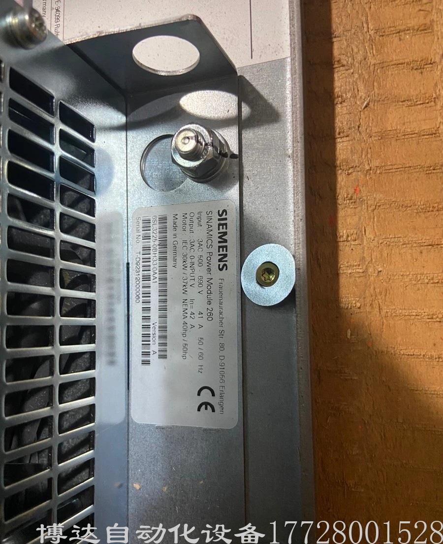 西门子SINAMICS 全新原装6SL3225-0BH31-1UA0变频器现货实拍议价