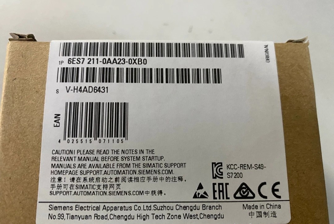 西门子6ES7211-0AA23-0XB0处理器模块S7-200CPU 221原装现货议价