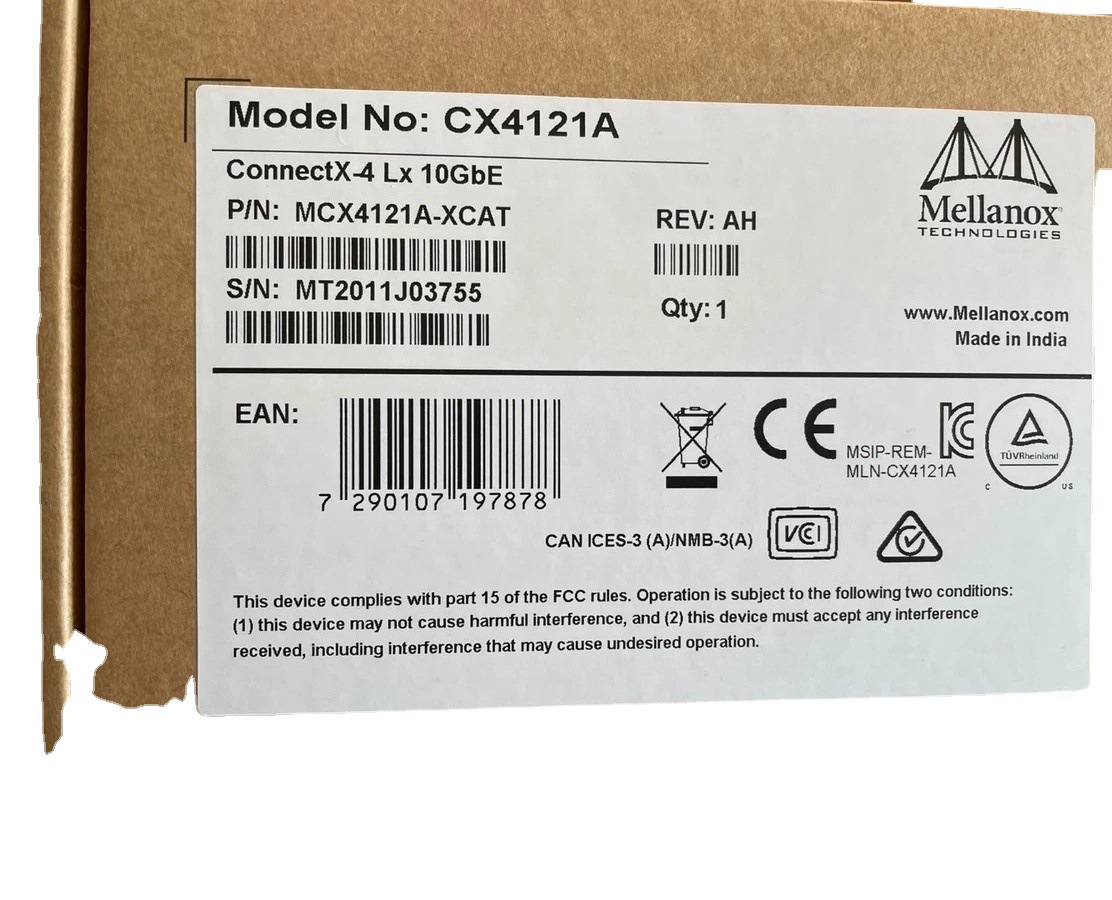 供应迈络思MCX4121A-XCAT网卡10G 全新原装正品保障现货实物拍摄