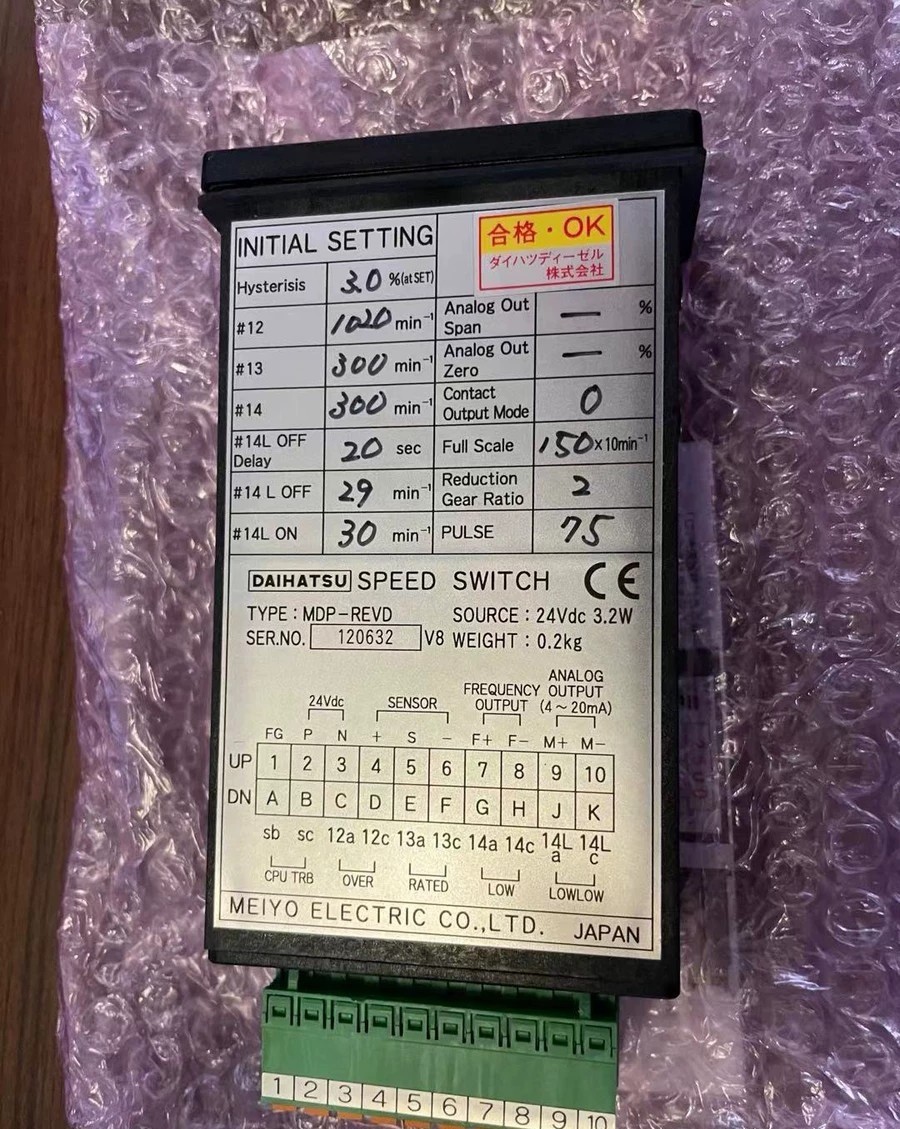 大发转速开关 MDP-REVD? DAIHATSU 全新原装正品 现货实物拍摄议价
