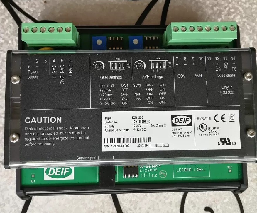 lOM220 DEIF丹控并机控制器调速调压模块全新原装正品现货议价