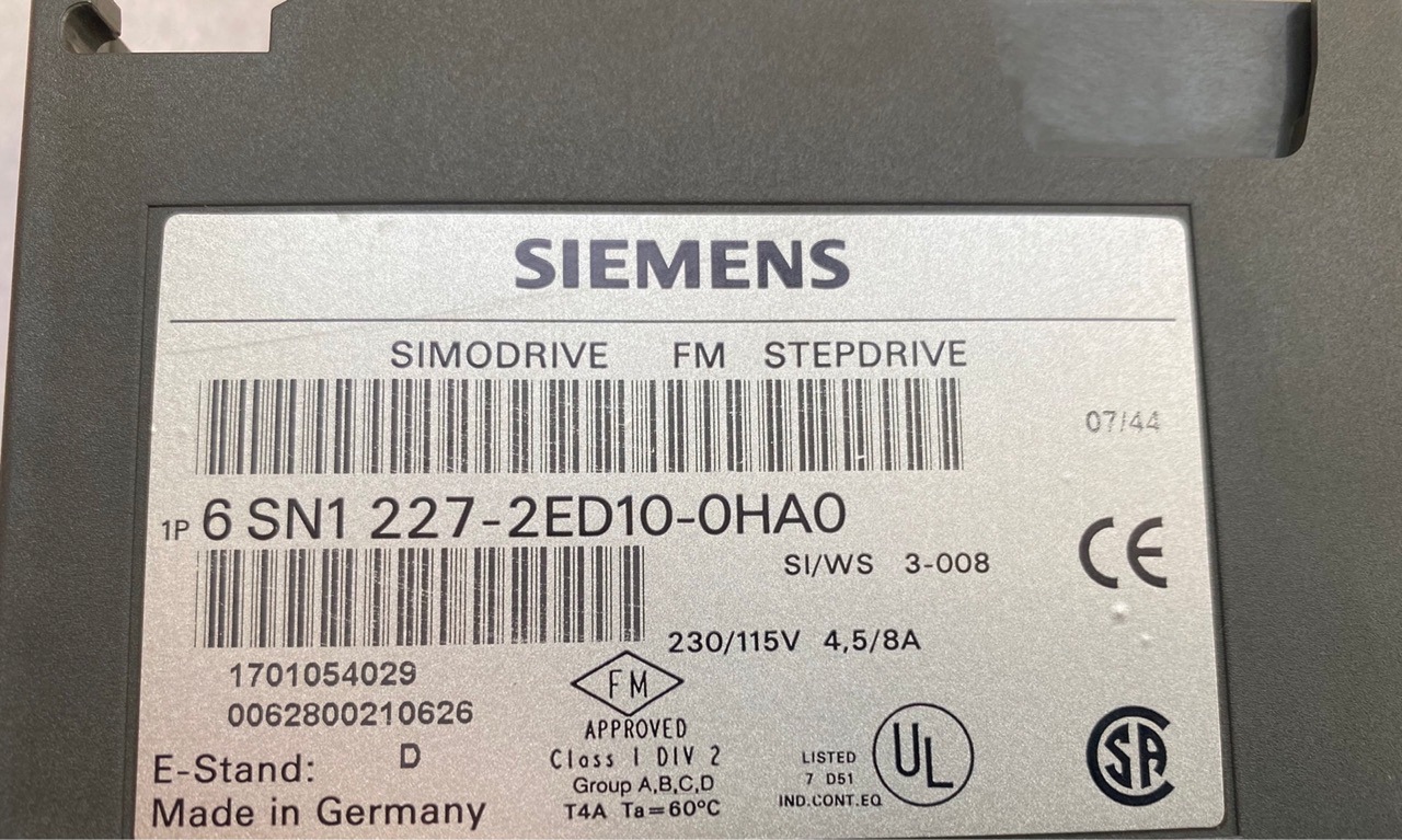 西门子6SN1227-2ED10-0HA0 控制器模块 全新原装正品现货实拍议价