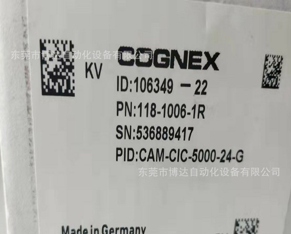 COGNEX康耐视 CAM-CIC-5000-24工业相机 全新原装正品现货实拍议价