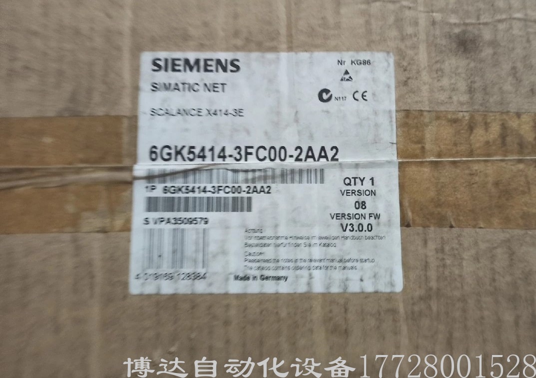 西门子6GK5414-3FC00-2AA2 交换机 全新原装正品库存现货实拍议价