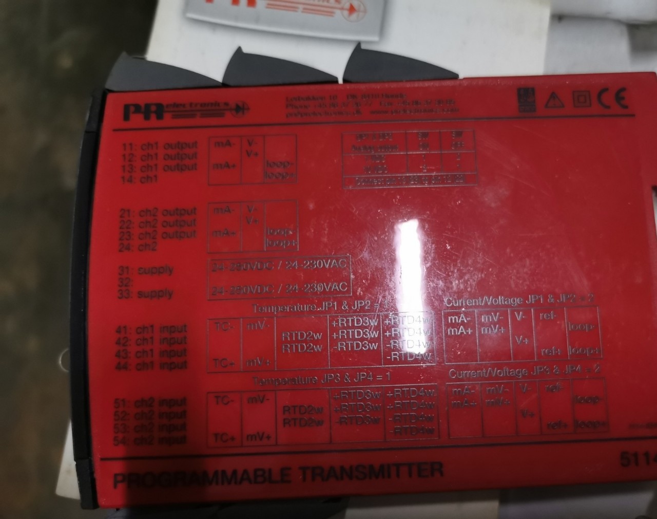 供应丹麦PR佩勒可编程变送器PR5114A 信号运算器原装现货实拍议价