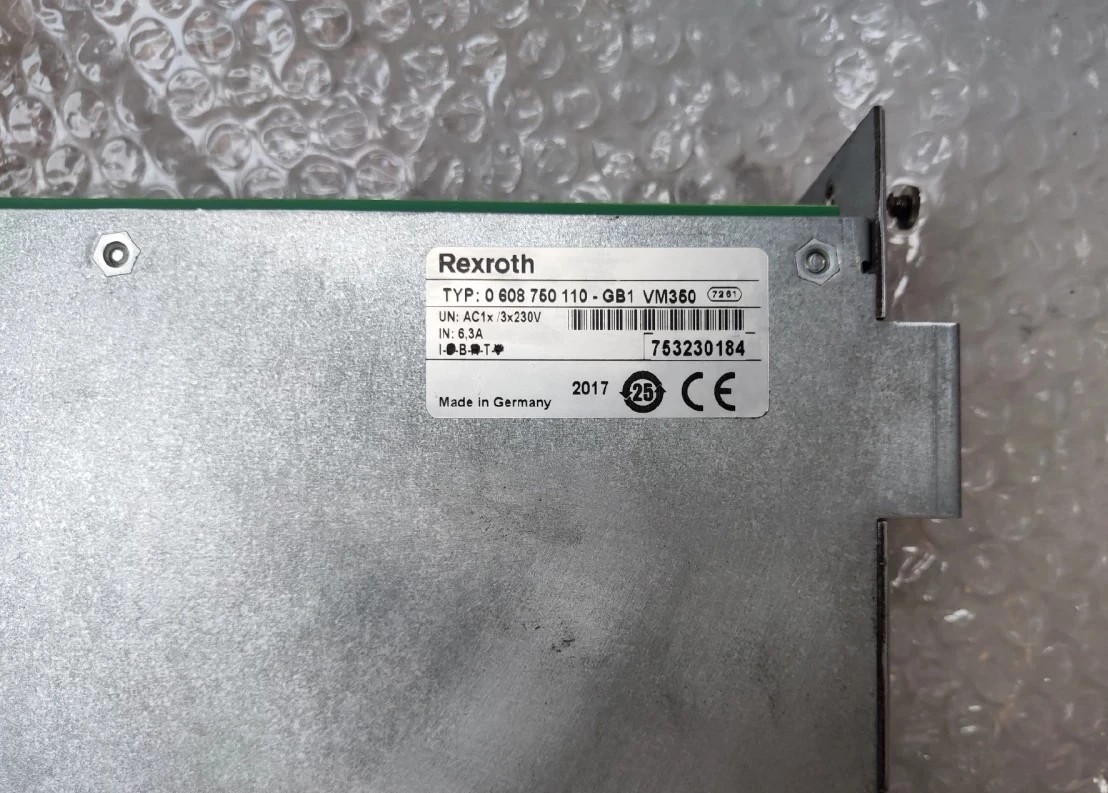 Rexroth力士乐0 608 760 110-GB1 VM350控制器模块 全新原装正品 现货实物拍摄议价