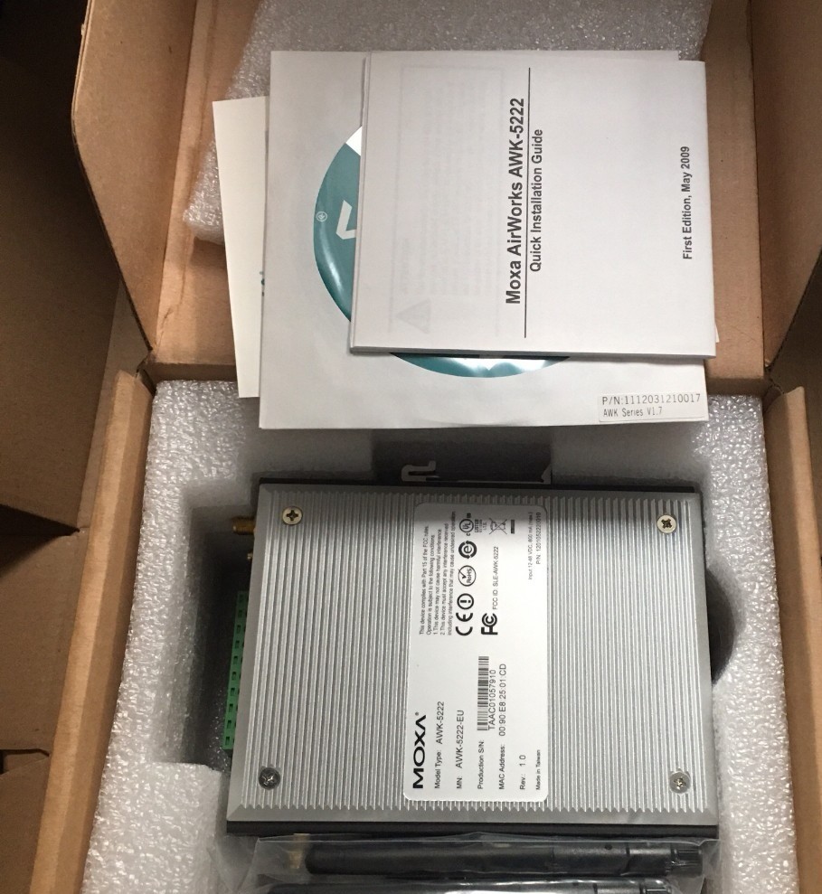 MOXA摩莎AWK-5222-EU 网关模块 全新原装正品保障现货实物拍摄议价