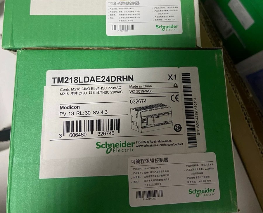施耐德TM218LDAE24DRHN可编程逻辑控制器 原装正品现货实拍议价