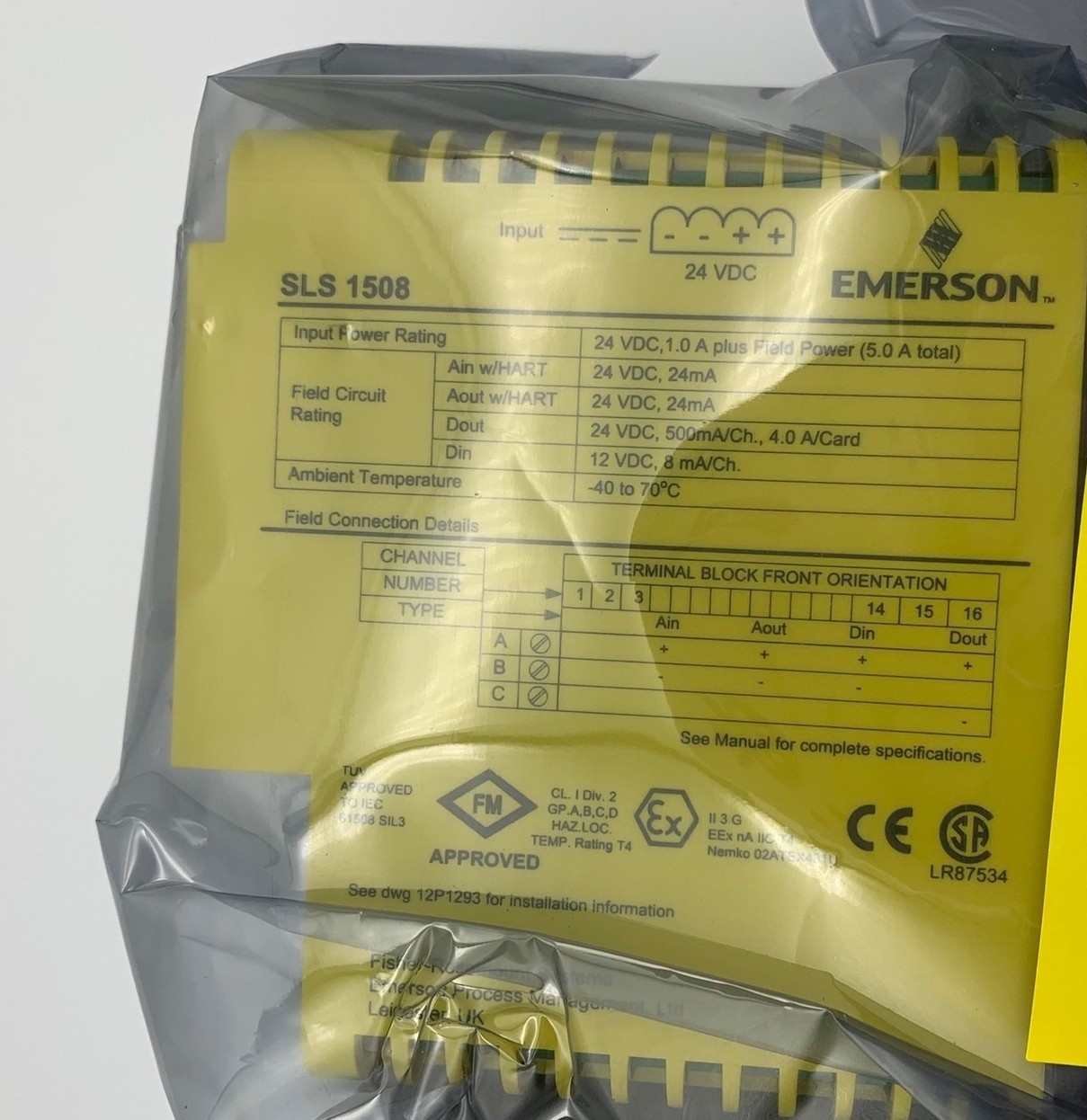 艾默生DCS模块 SLS1508?KJ2201X1-BA1 全新原装正品现货实物议价