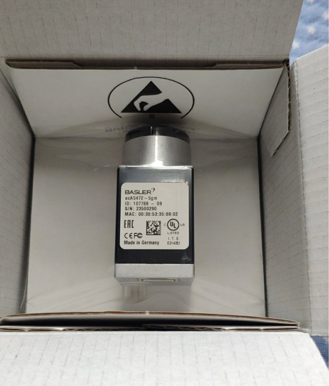 basler巴斯勒相机 acA5472-5gm 全新原装正品现货实拍包邮议价