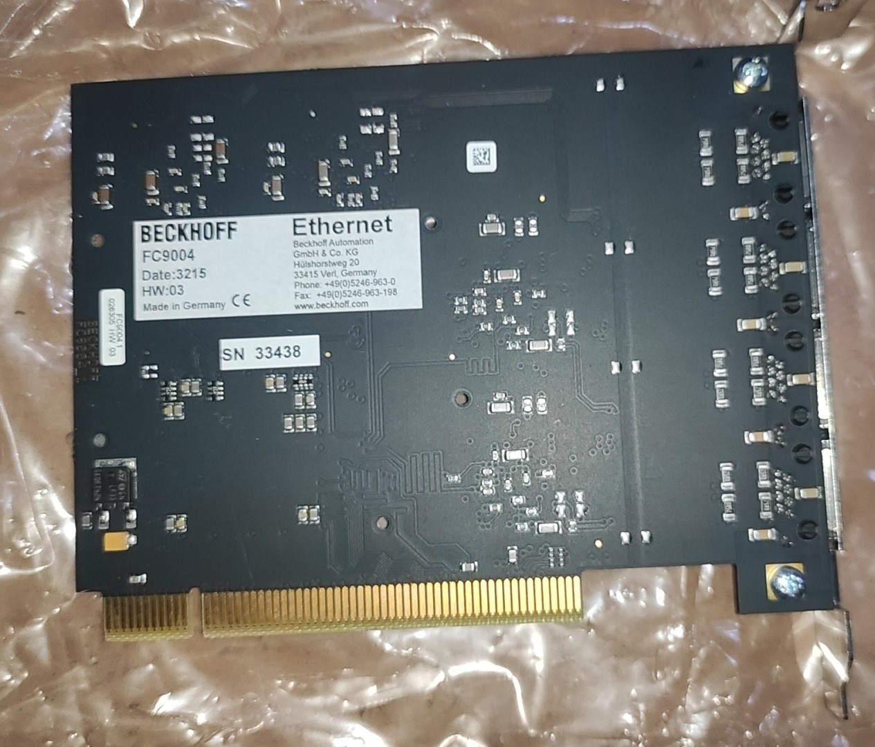 BECKHOFF倍福采集卡 FC9004 特惠供应全新原装正品现货实物拍摄议价