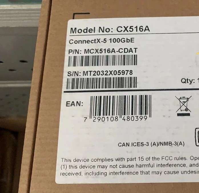 迈洛思mellanox MCX516A-CDAT 光纤网卡100GbE双端口全新现货议价