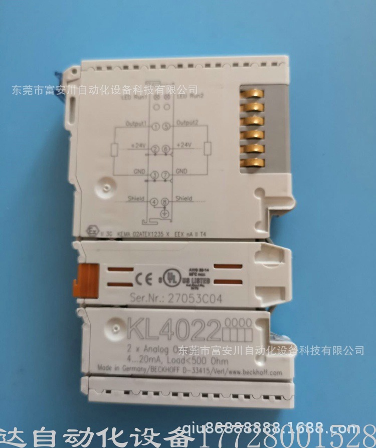 BECKHOFF德国倍福 KL4022 模块全新原装正品实物现拍优惠询价