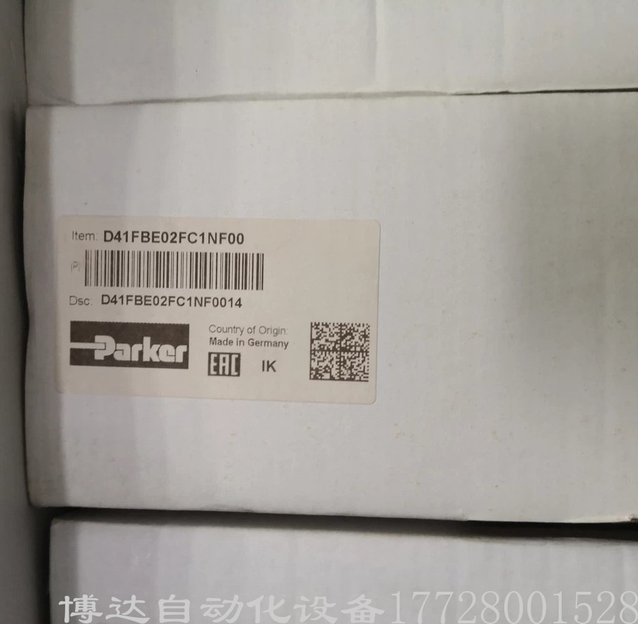 派克D41FBE02FC1NF00比例阀 全新原装正品现货实拍特惠供应议价