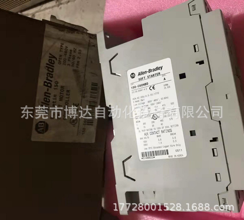 AB罗克韦尔150-C60NBD SMC-3软启动器 全新原装正品现货实物议价