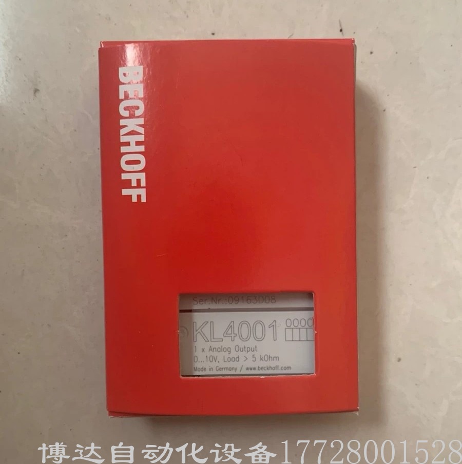 BECKHOFF模块倍福 KL4001 全新原装正品保障现货实拍包邮议价