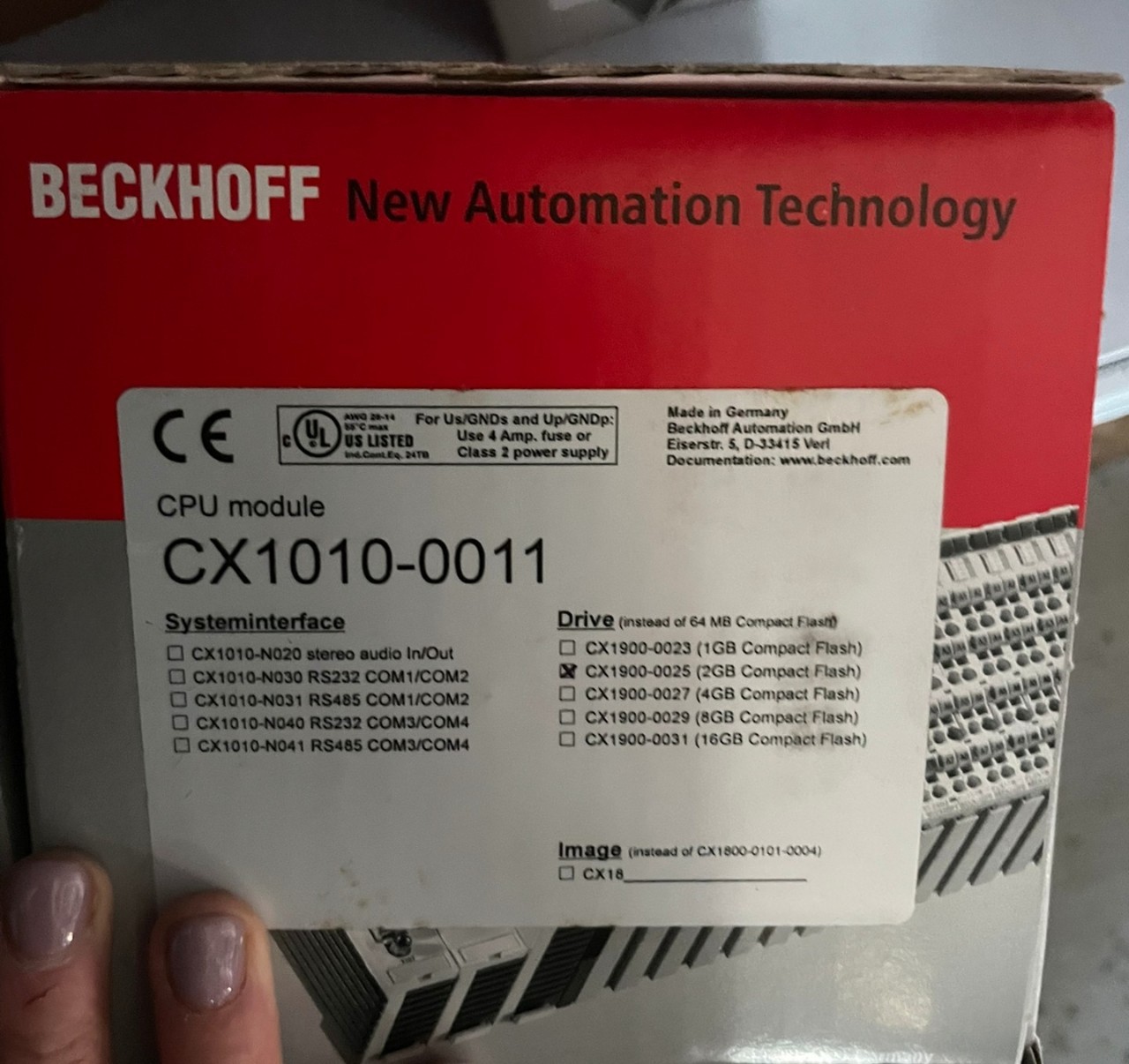 CX1020-0111倍福BECKHOFF 电子模块全新原装正品现货包邮议价