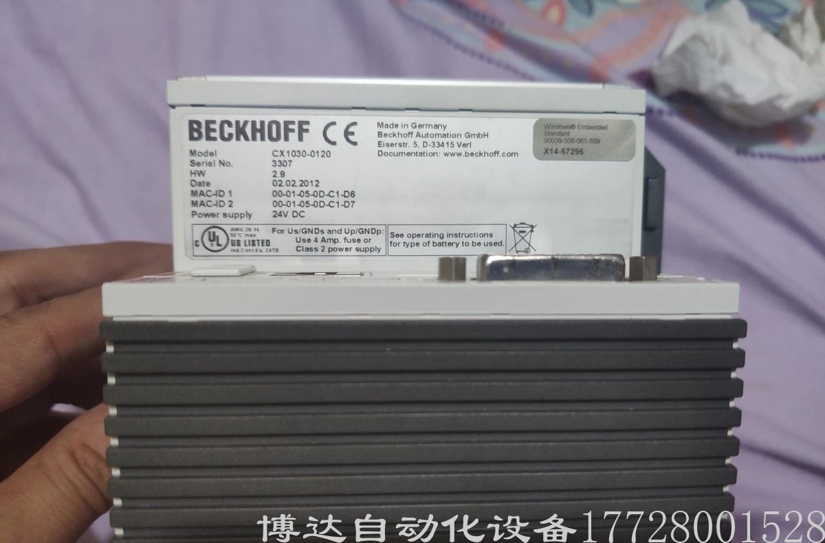 倍福BECKHOFF处理器模块 CX1030-0120 CX1030-N010 CX1030-N000 现货