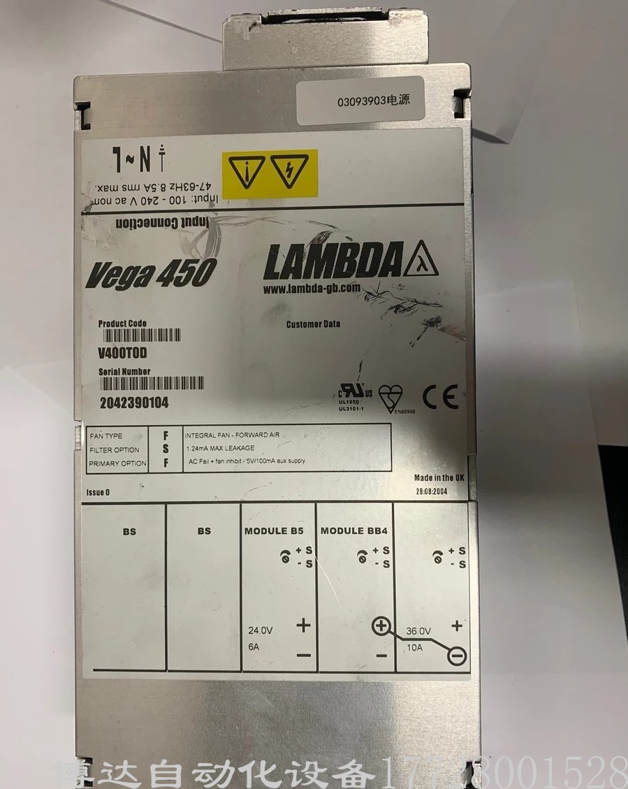 LAMBDA开关电源模块Vega450 V400T0D全新原装 正品现货 实物拍摄议价
