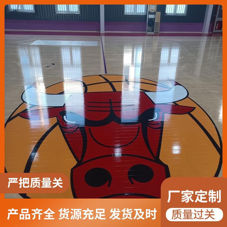  博纳 健身中心羽毛球木地板厂家批发 单拼指接 售后