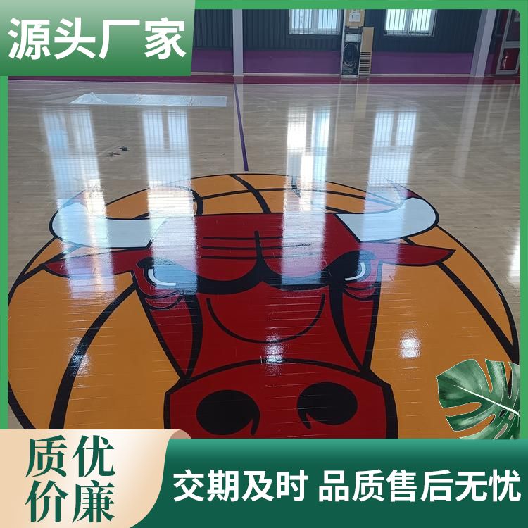  博纳 体育场枫木实木地板厂家批发 产地东北 橡木 规格