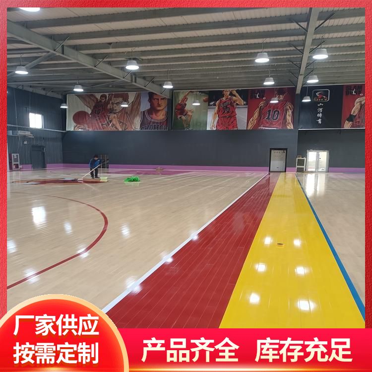  博纳 文化中心篮球木质地板厂家直供 龙骨结构单层/双层 番龙眼 公司