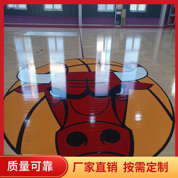  博纳 羽毛球馆悬浮式地板供应 图案木纹 阻燃板 改造