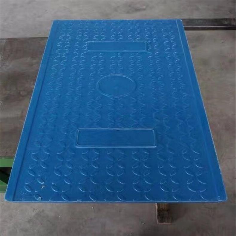 Customized SMC molding process of fiberglass material for anti-skid surface of cable trench patterned steel cover plate