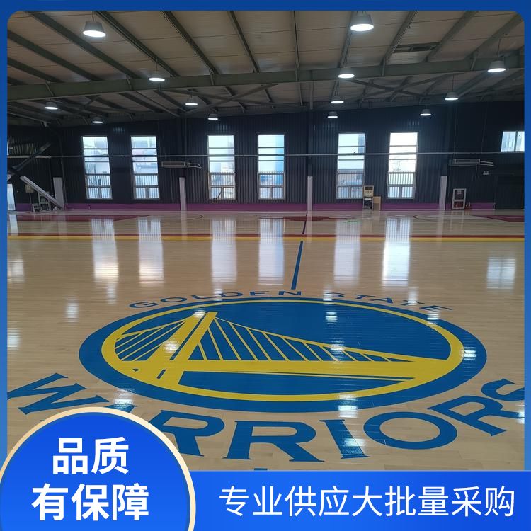  博纳 CBA级别室内篮球场场地供应 颜色原木色 弹性 做法