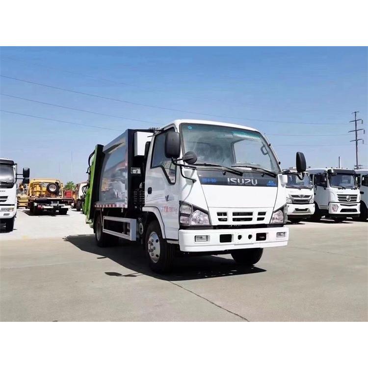 五十铃6方压缩垃圾车 可装120桶240L垃圾桶垃圾