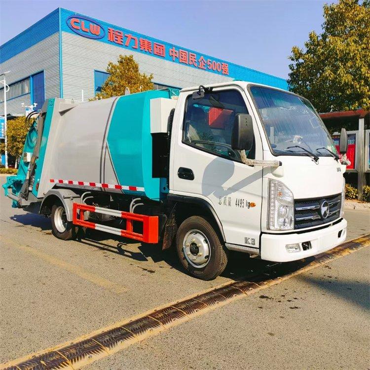 程力牌蓝牌凯马4方压缩垃圾车 适用于小区垃圾收集 国六排放