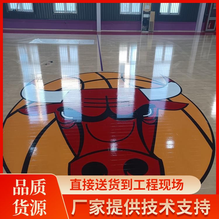  博纳 脚感好的室内篮球场地板生产厂家 形状 平口型 多层 改造