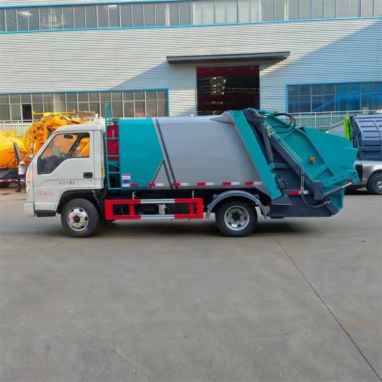 蓝牌环卫垃圾压缩清运车 4.5方 可同时挂2个240L垃圾桶