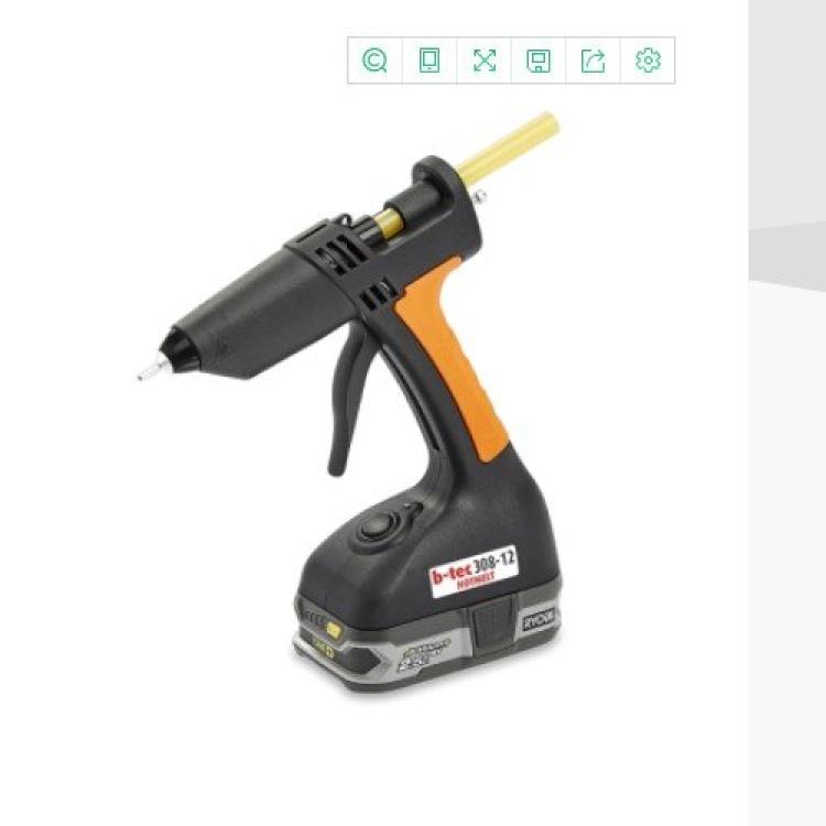 poweradhesives便携式12mm电池动力胶水枪 B-TEC308-12