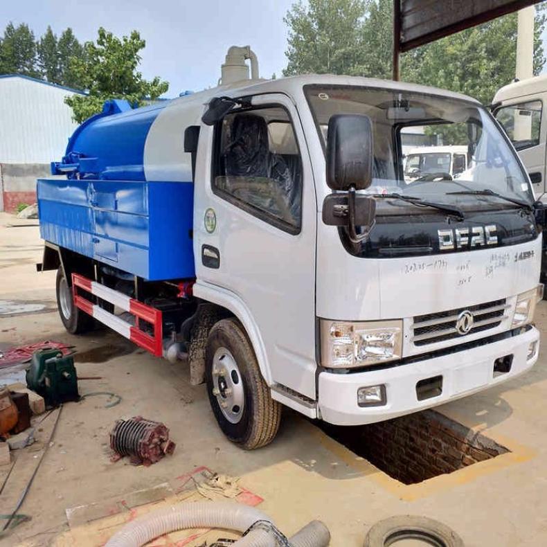 Dolika high-pressure cleaning and suction truck, 5-ton, 8-ton sewage pipeline dredging truck, manure suction truck, Hengda