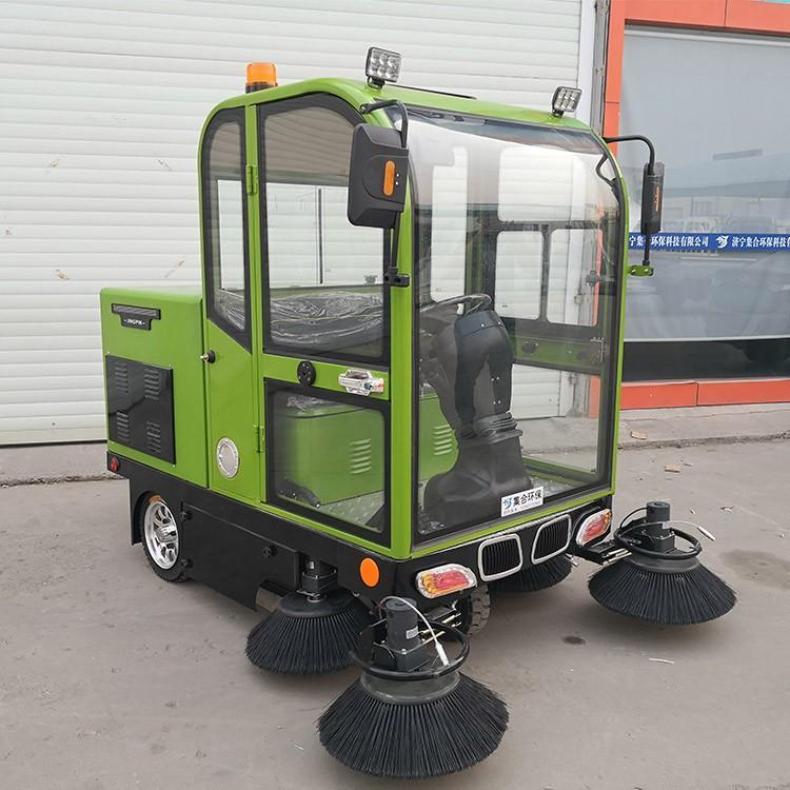 New Electric Road Sweeper Three Wheel Sweeper School Factory Workshop Hengda