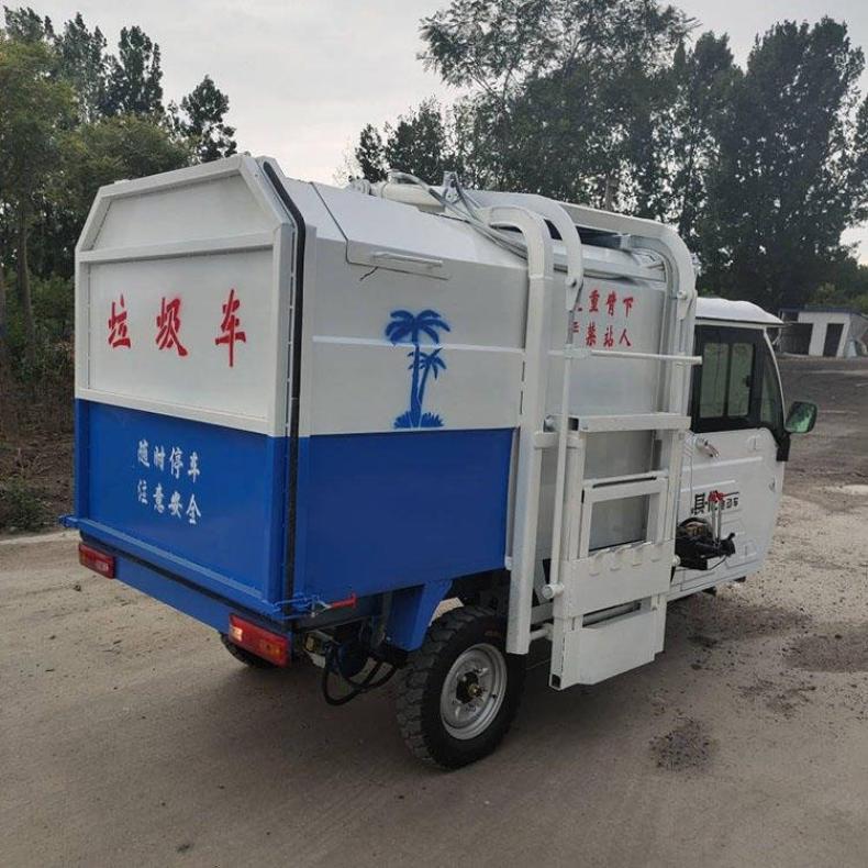 Electric bucket Garbage truck with five cubic meters is fully equipped with large sanitation vehicle Hengda