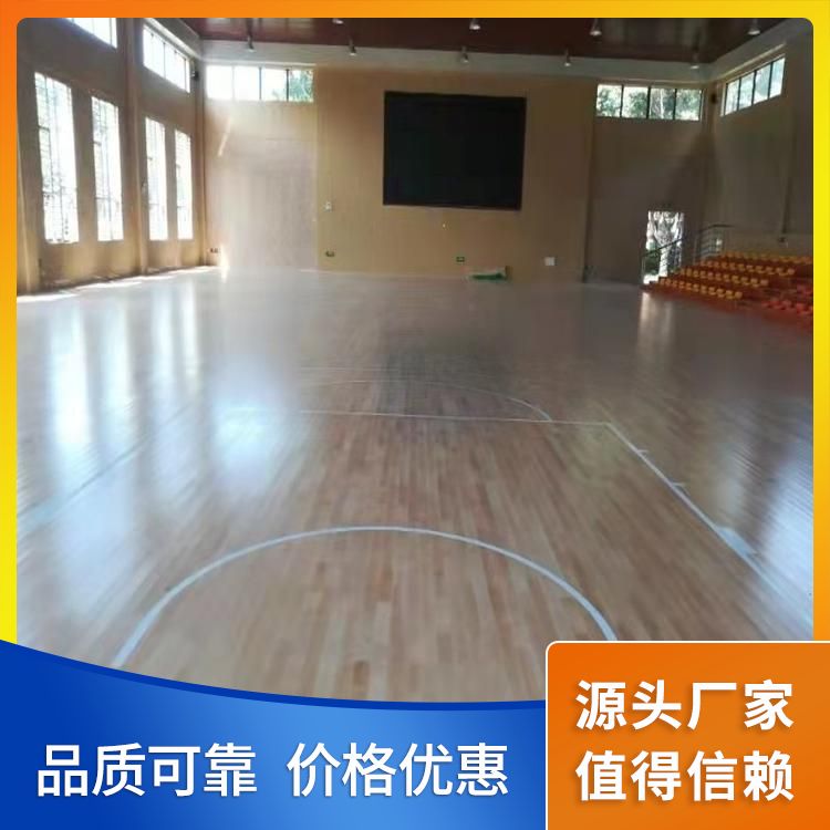  博纳 室内体育馆运动木地板厂家直供 摩擦系数0.8 22mm 多钱