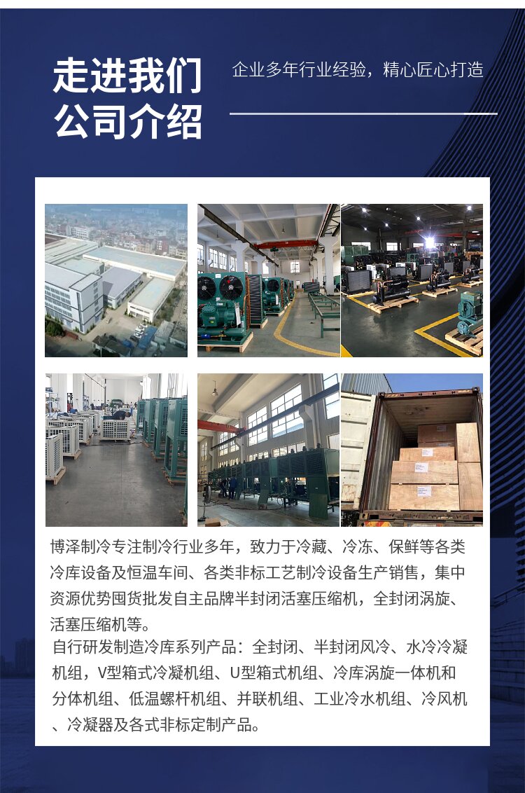 Xuerenlai Fukang Refrigeration Equipment Freezing Warehouse SP4L1500 Piston Cold Storage Unit