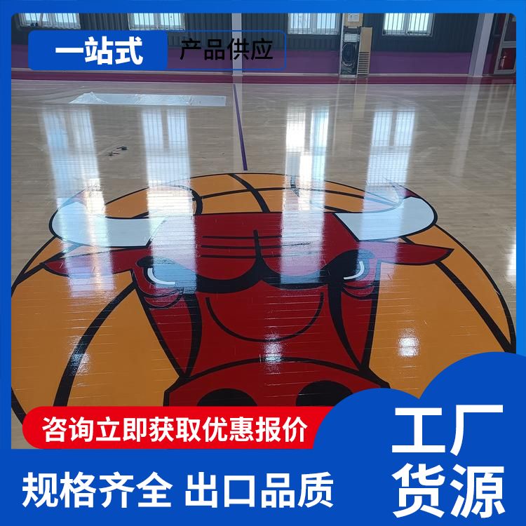  博纳 标准篮球场A级枫桦木地板厂家 场馆类别运动型 高端 批发