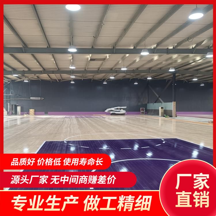  博纳 形体馆篮球场运动地板厂家直供 原木 个性分区