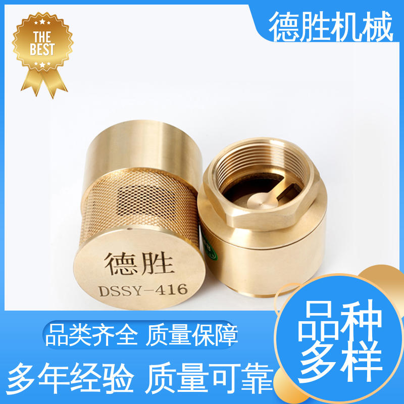 防止管路液体回流 材质精选 售后维护 双门底阀 铜过滤网 德胜